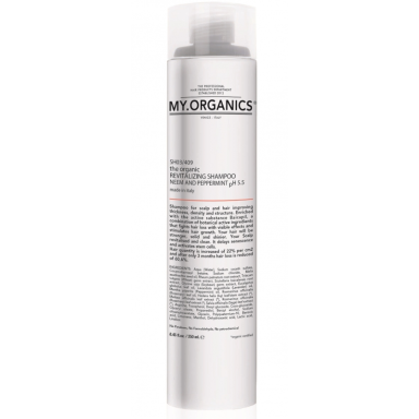 My.Organics Revitalizing Shampoo Neem and Peppermint Atgaivinantis šampūnas su nimbamedžiu ir pipirmėte (pH 5.5)