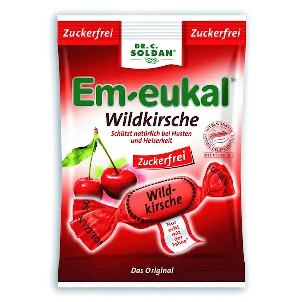 Em-eukal® laukinės vyšnios pastilės su saldikliais
