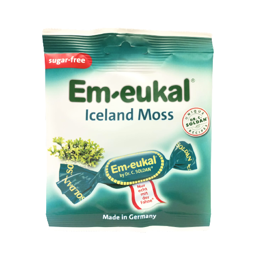Em-eukal® Islandinių kerpenų pastilės su vitaminu C