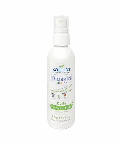 Salcura Bioskin Junior Daily Nourishing Spray purškiama priemonė sudirgusiai vaikų odai, 100ml